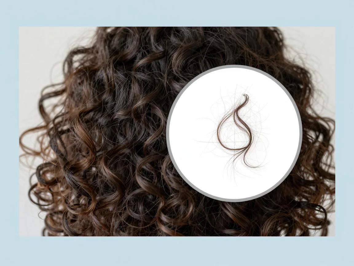 A close-up of fine hair strands for checking the subject edge.