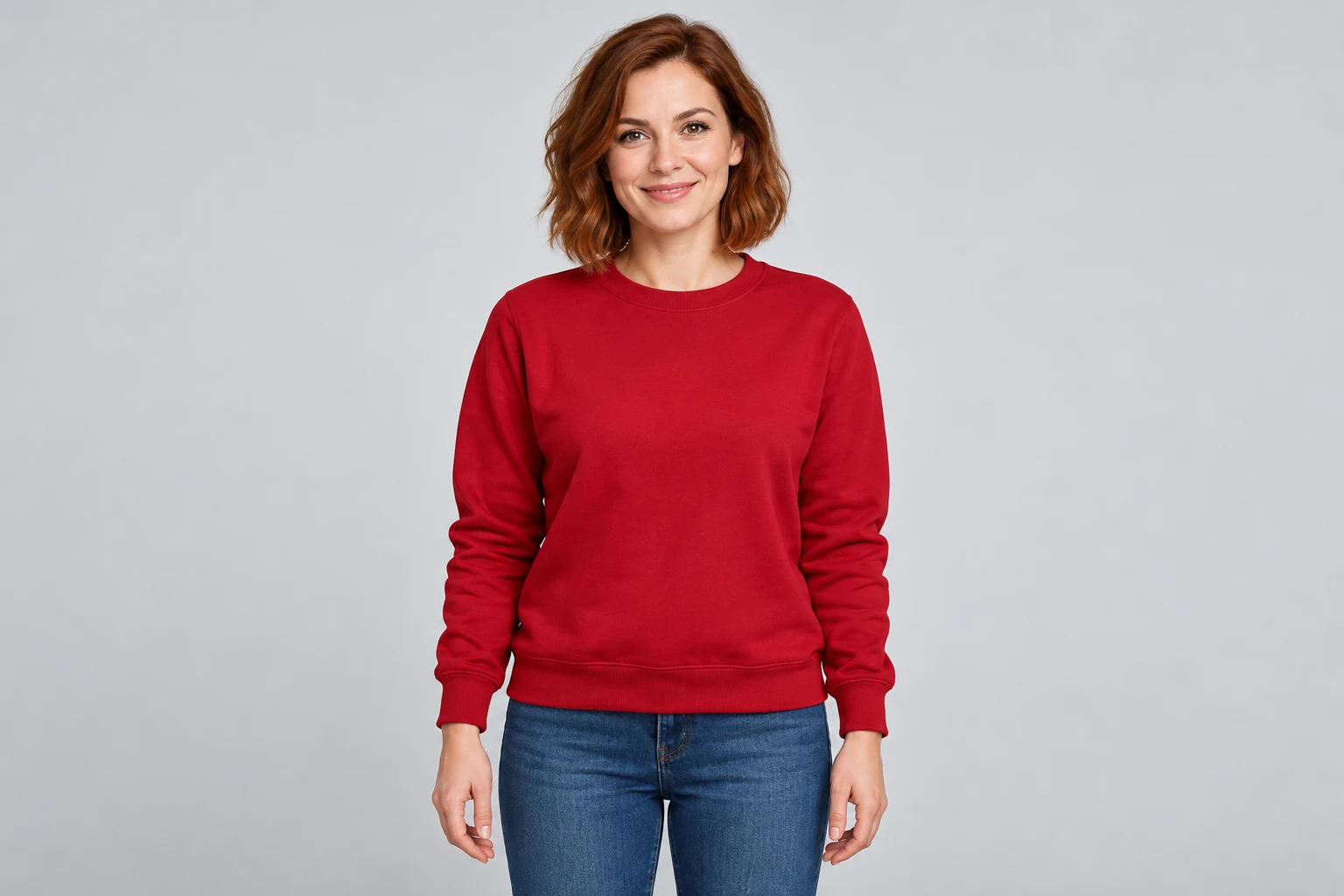 Input-framing idea: a clear single person with relaxed arms and visible shoulders.